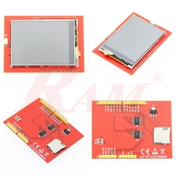 Lcd tft 2 4 inch touch display for arduino uno mega2560 ram